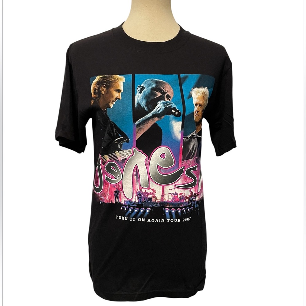 Genesis Phil Collins 2007 Genesis "Turn It On Again Tour" TShirt Black Small EUC